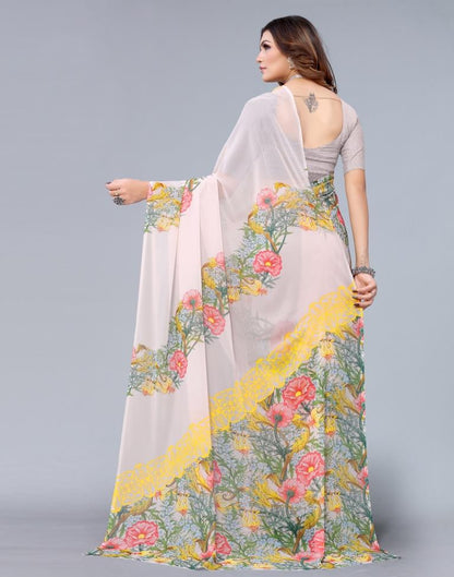 Light Pink Georgette Saree | Sudathi