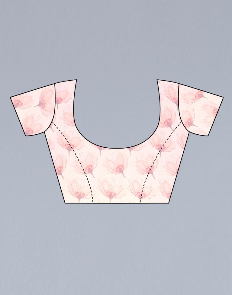 Off White Printed Saree | Sudathi