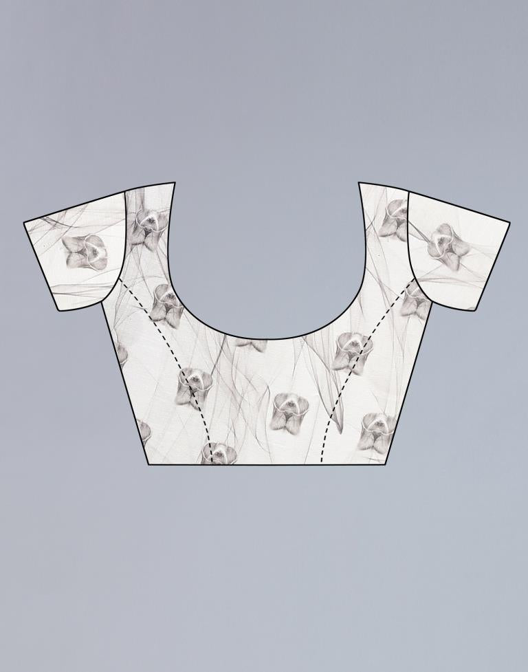 Multicoloured Printed Saree | Sudathi