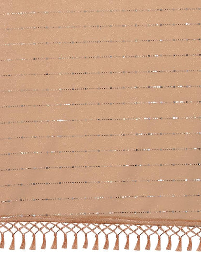 Peach Printed Saree | Sudathi