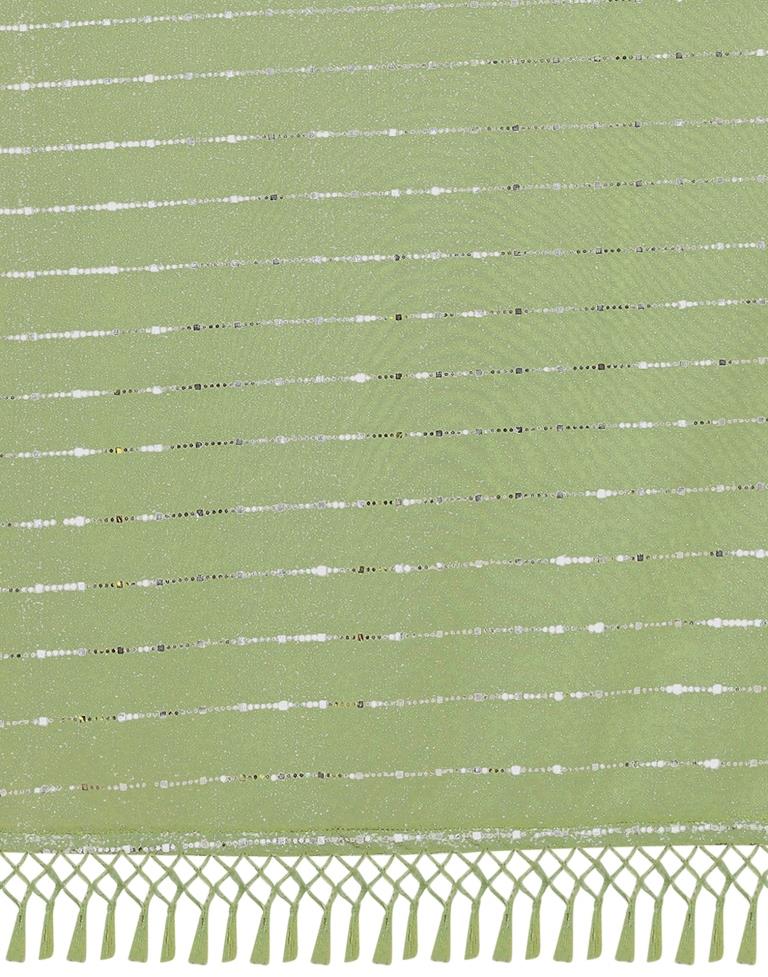 Pista Green Printed Saree | Leemboodi