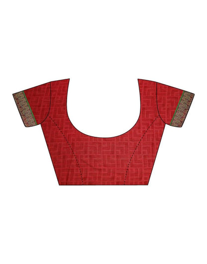 Red Chiffon Saree | Leemboodi