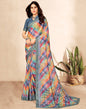 Multicoloured Chiffon Saree | Leemboodi