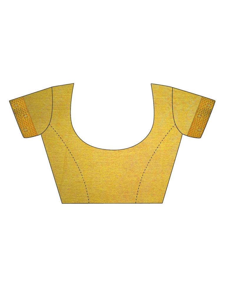 Mustard Yellow Chiffon Saree | Sudathi