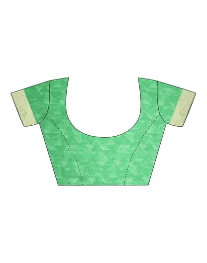 Turquoise Green Chiffon Saree | Sudathi