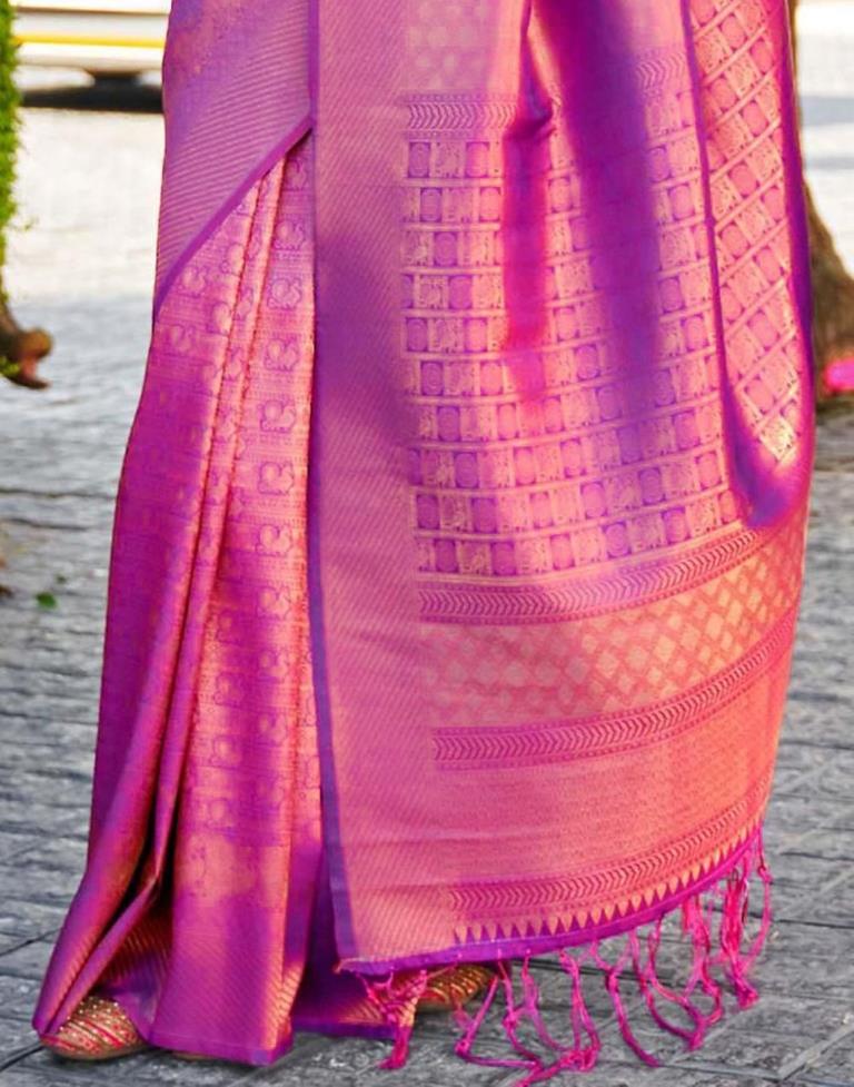 Purple Kanjivaram Silk Saree | Sudathi