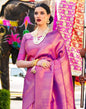 Purple Kanjivaram Silk Saree | Sudathi