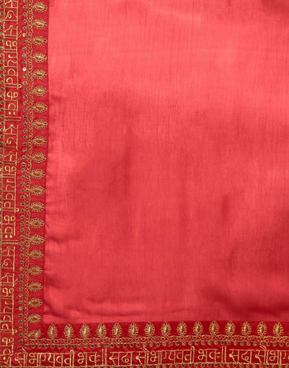 Red Georgette Embroidery Saree | Sudathi