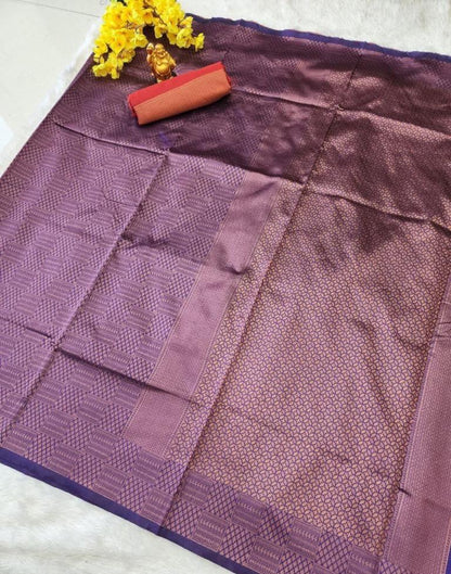 Purple Kanjivaram Silk Saree | Sudathi