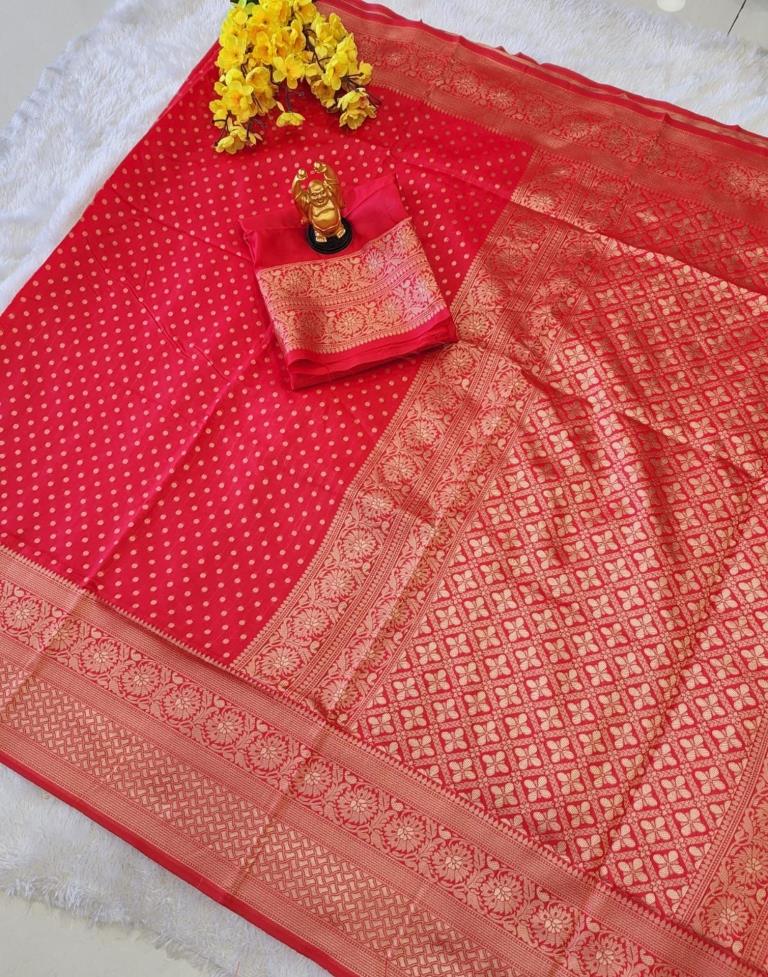 Red Banarasi Silk Saree | Sudathi