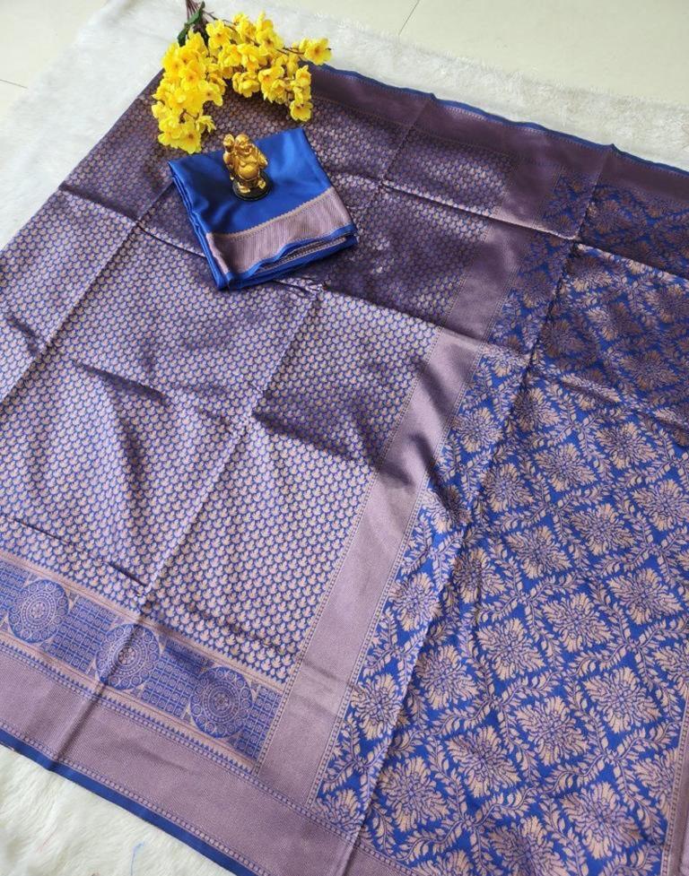 Purple Kanjivaram Silk Saree | Sudathi