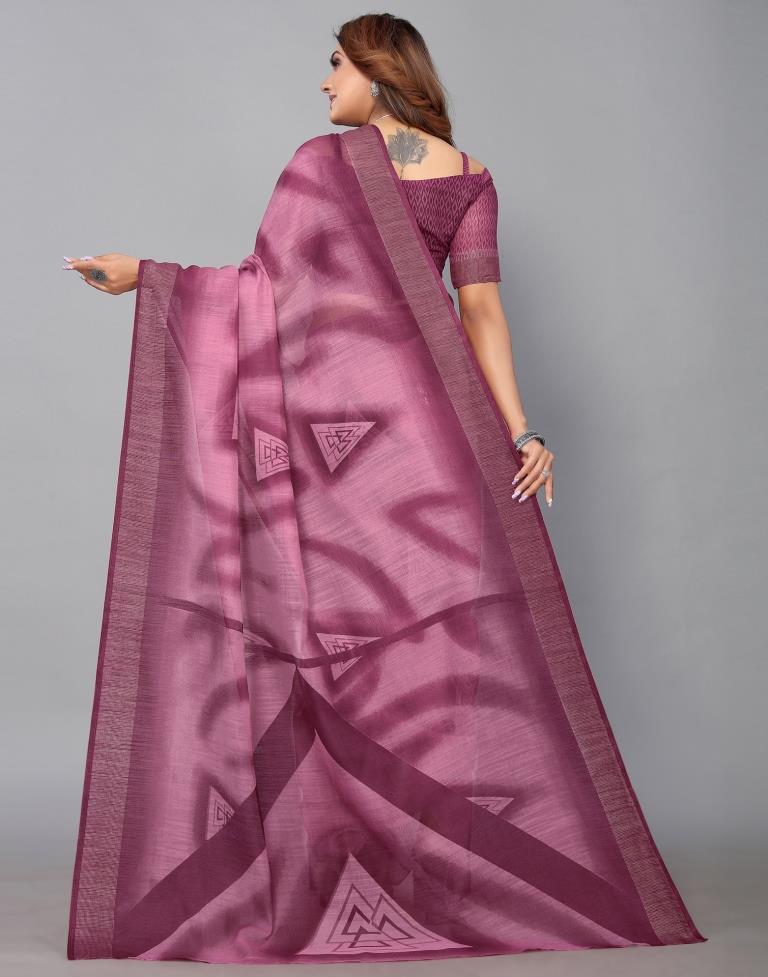 Wine Cotton Saree | Sudathi