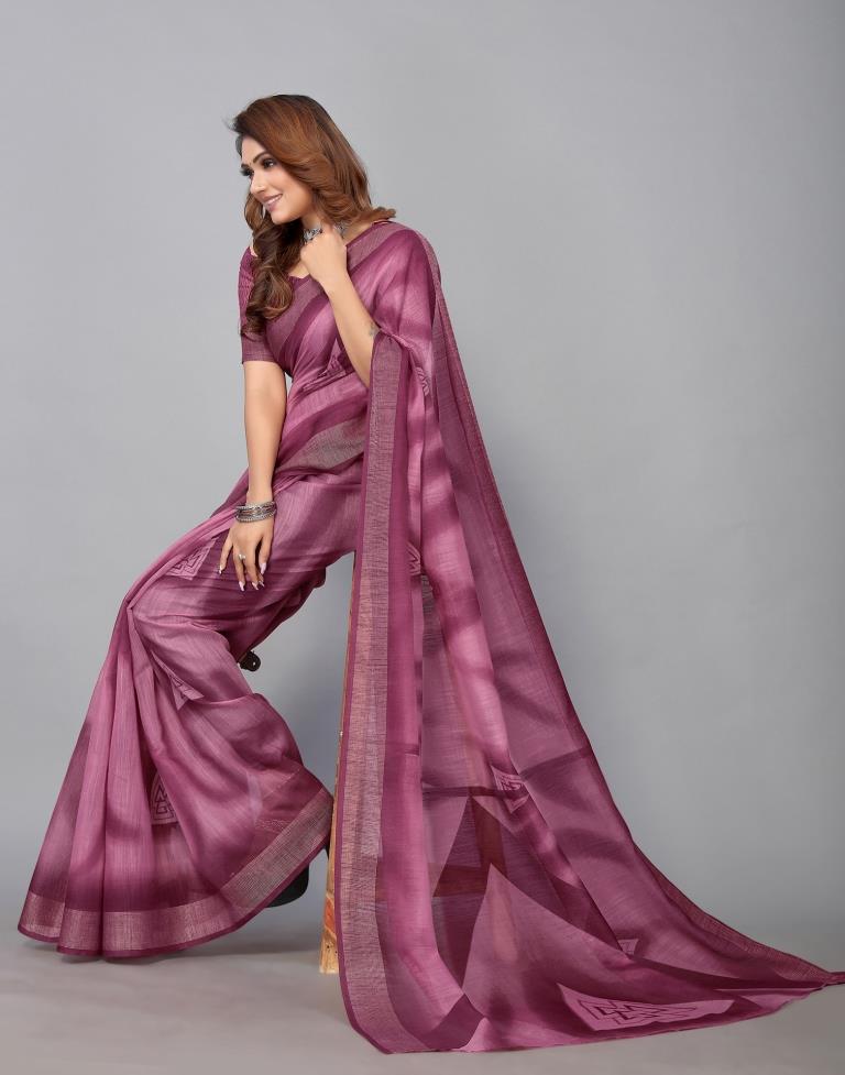 Wine Cotton Saree | Sudathi