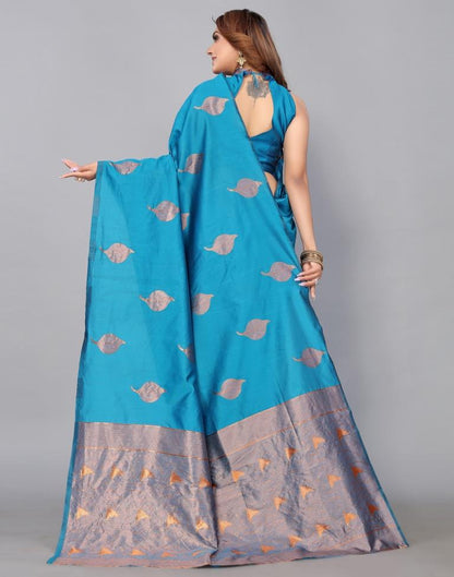 Blue Banarasi Silk Saree | Sudathi