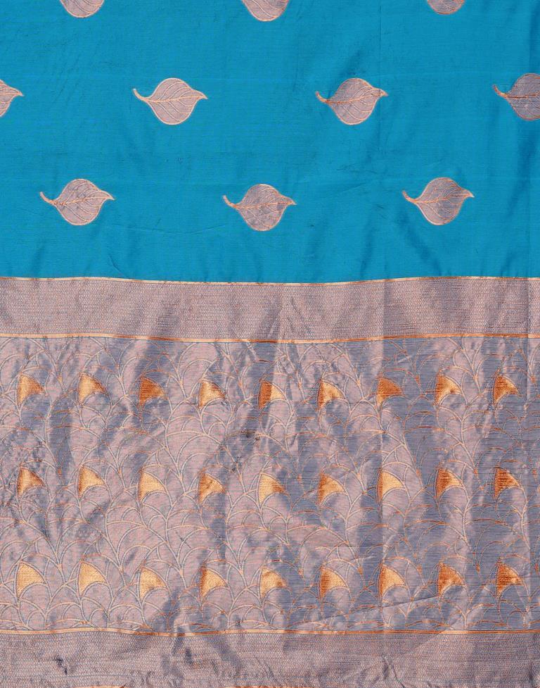 Blue Banarasi Silk Saree | Sudathi