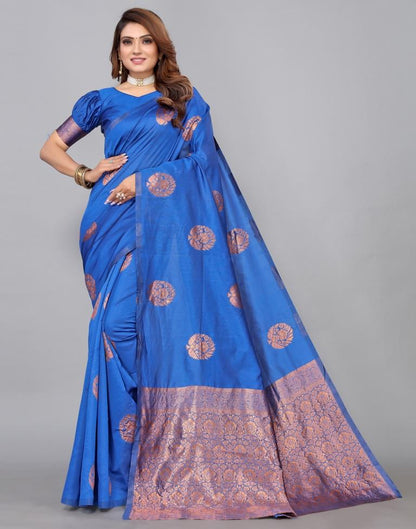Blue Banarasi Silk Saree | Sudathi