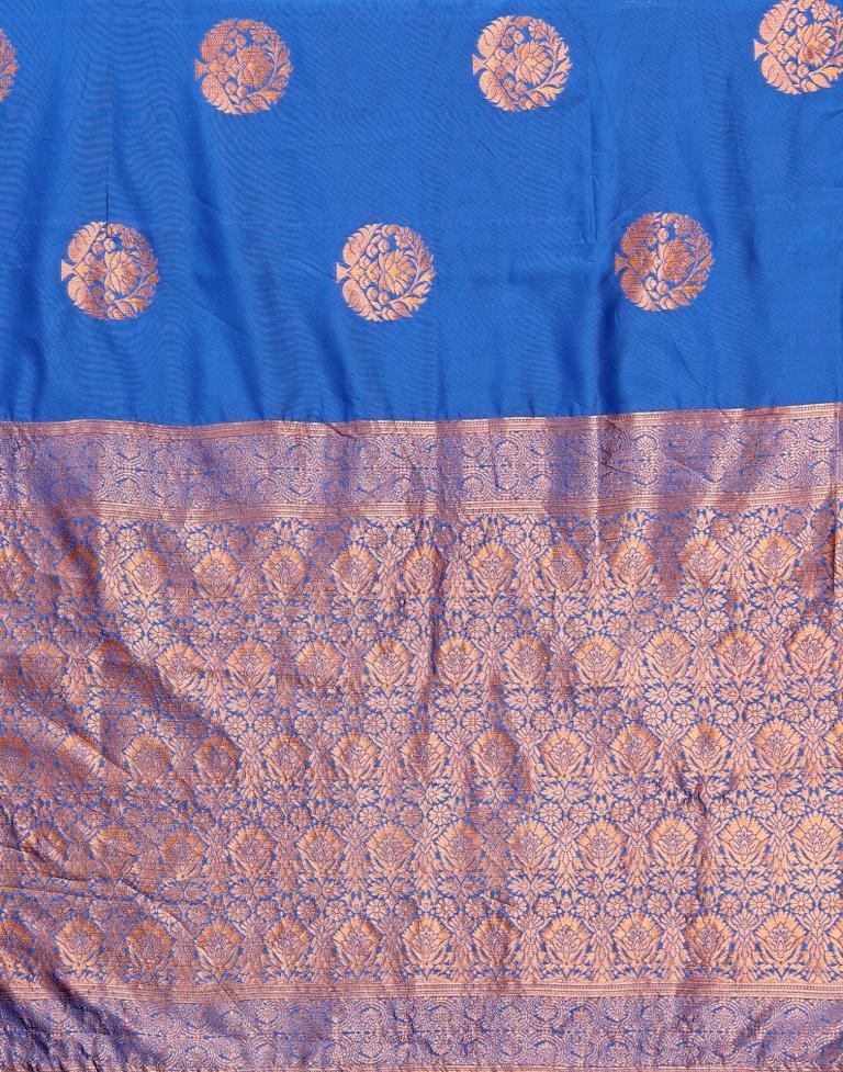 Blue Banarasi Silk Saree | Sudathi