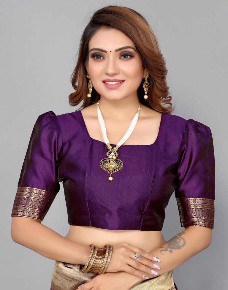 Purple Kanjivaram Silk Saree | Sudathi