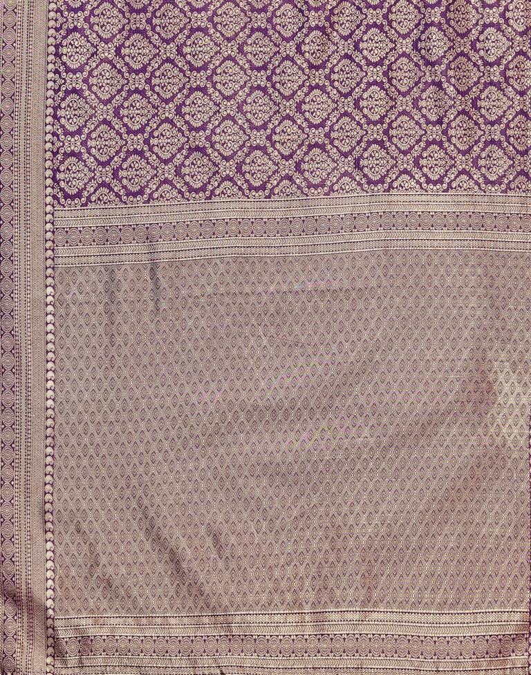 Purple Kanjivaram Silk Saree | Sudathi