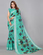 Turquoise Blue Cotton Saree | Sudathi