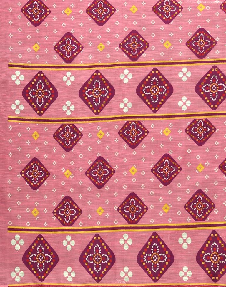 Light Pink Cotton Saree | Sudathi