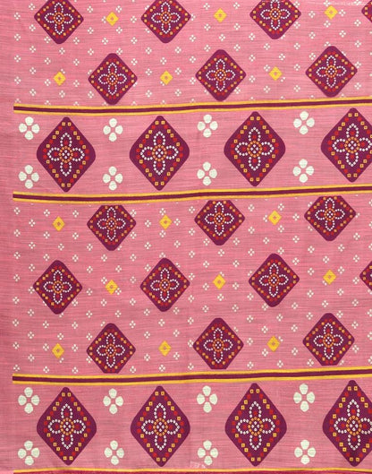 Light Pink Cotton Saree | Sudathi