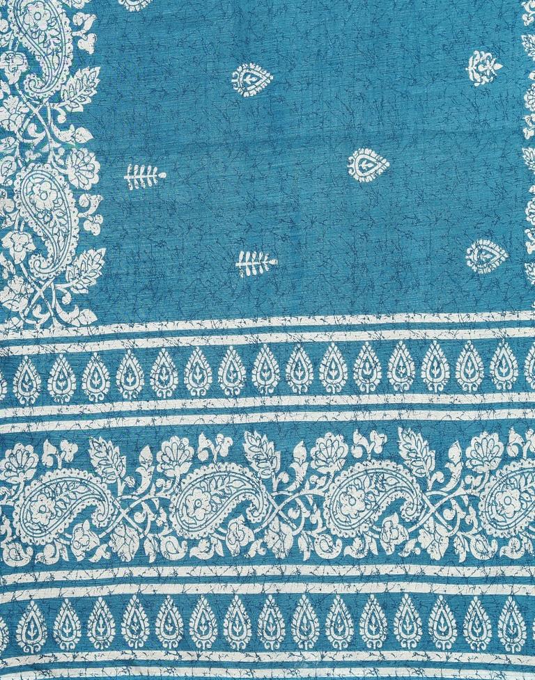 Dark Blue Cotton Saree | Sudathi