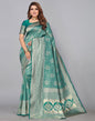 Rama Green Kanjivaram Silk Saree | Leemboodi