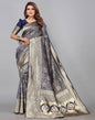 Navy Blue Kanjivaram Silk Saree | Leemboodi
