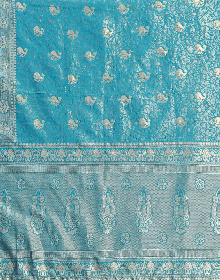 Blue Kanjivaram Silk Saree | Leemboodi