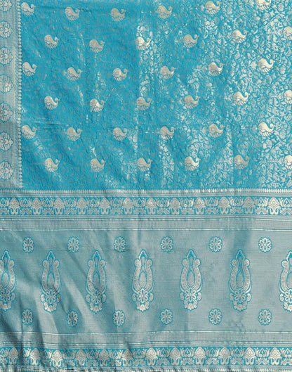 Blue Kanjivaram Silk Saree | Leemboodi