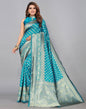 Blue Banarasi Silk Saree | Leemboodi