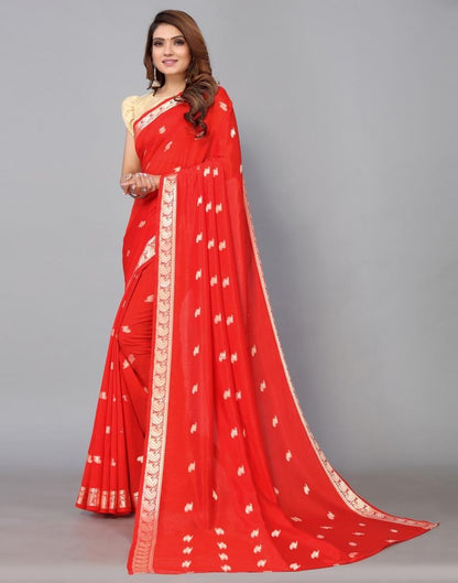 Red Banarasi Silk Saree | Sudathi