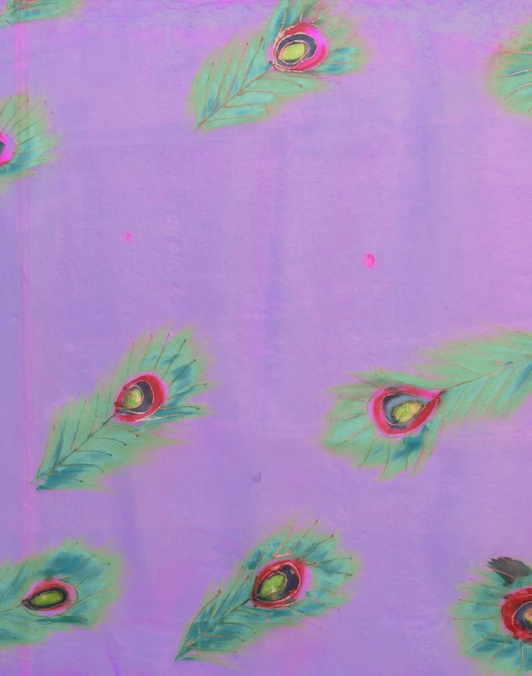 Light Purple Organza Saree | Sudathi