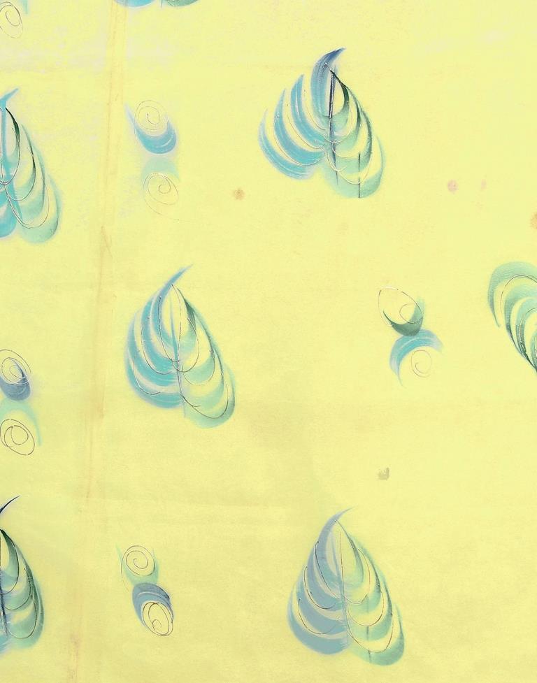Light Yellow Organza Saree | Sudathi