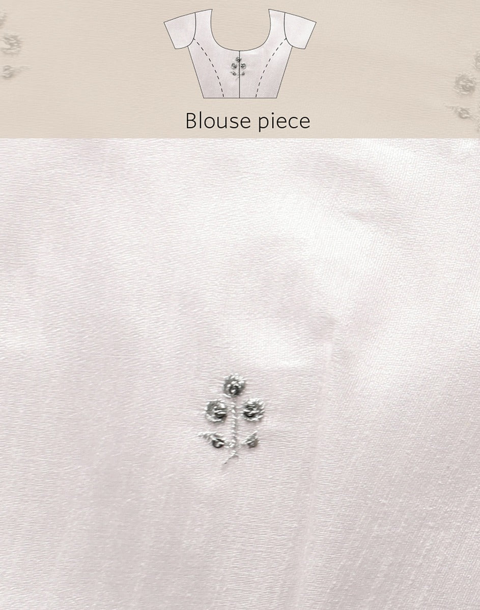 Light Peach Striped Woven Saree | Sudathi