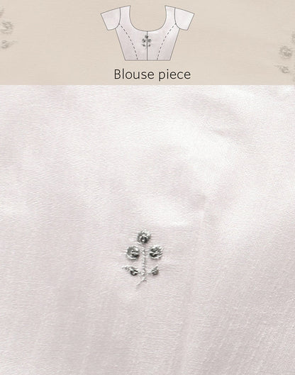 Light Peach Striped Woven Saree | Sudathi