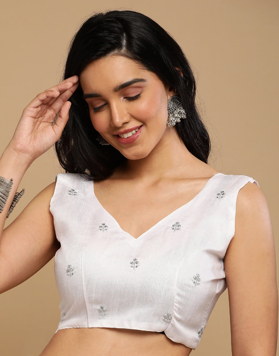 Light Peach Striped Woven Saree | Sudathi