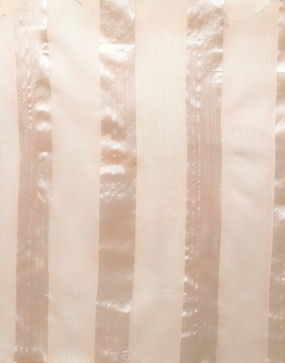 Light Peach Striped Woven Saree | Sudathi