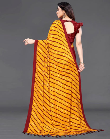 Mustard Yellow Silk Saree | Sudathi