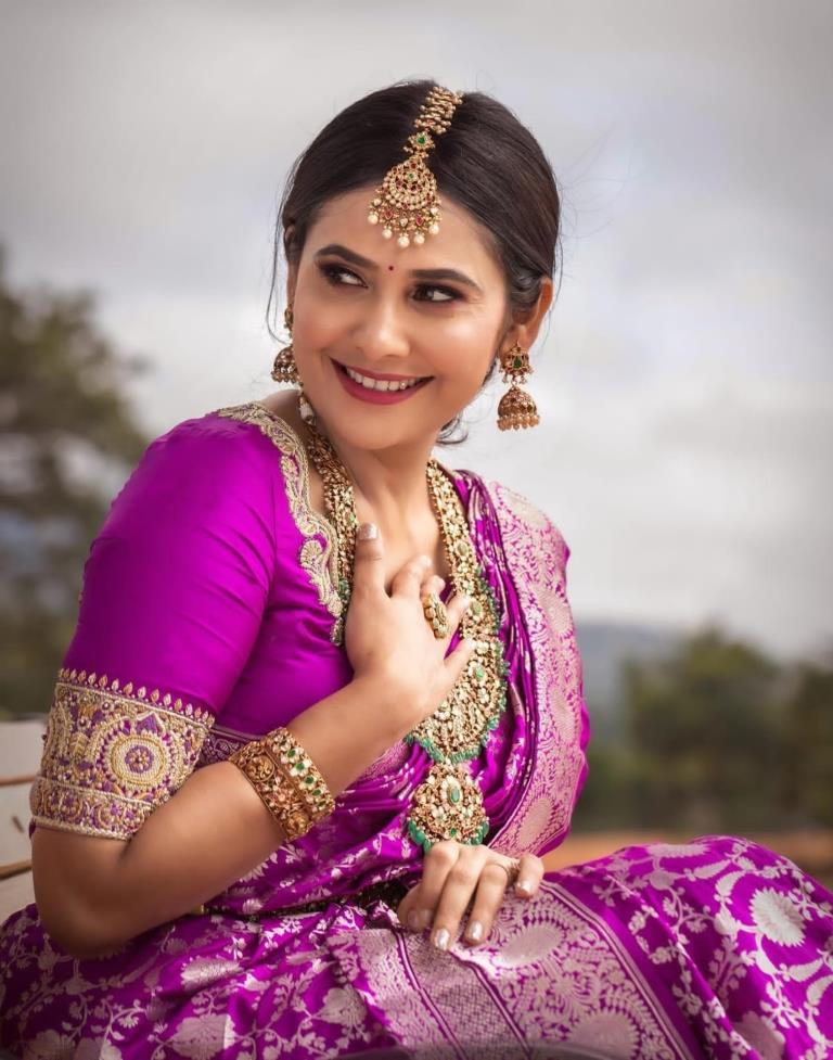 Pink Banarasi Kanjivaram Silk Saree | Sudathi