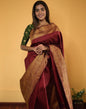 Maroon Kanjivaram Silk Saree | Sudathi