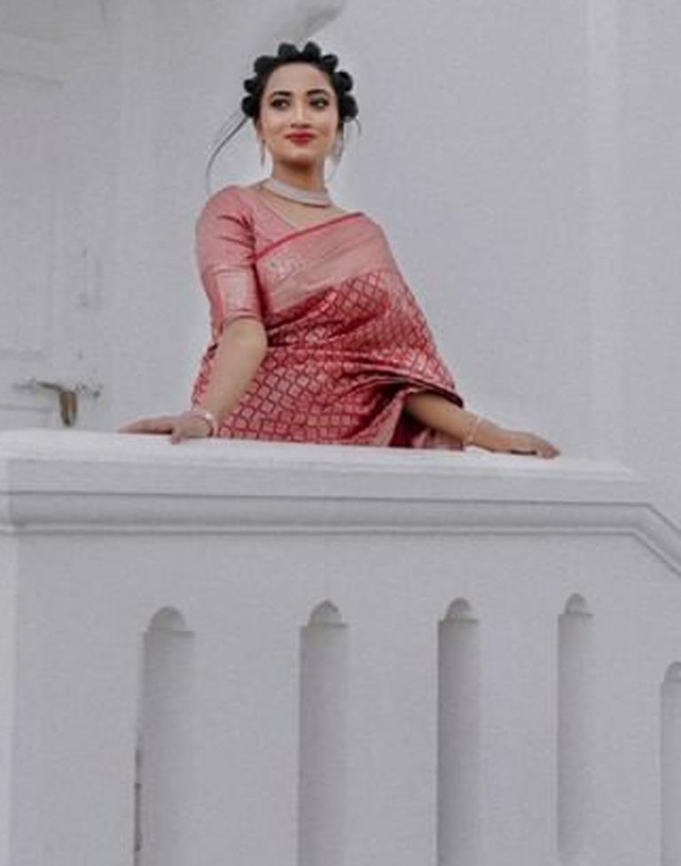 Red Banarasi Silk Saree | Leemboodi