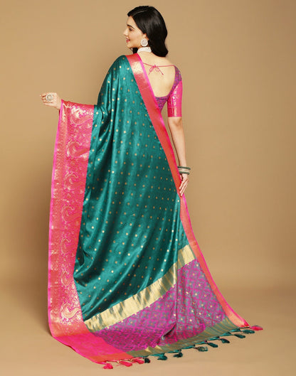 Rama Green Banarasi Silk Saree | Sudathi