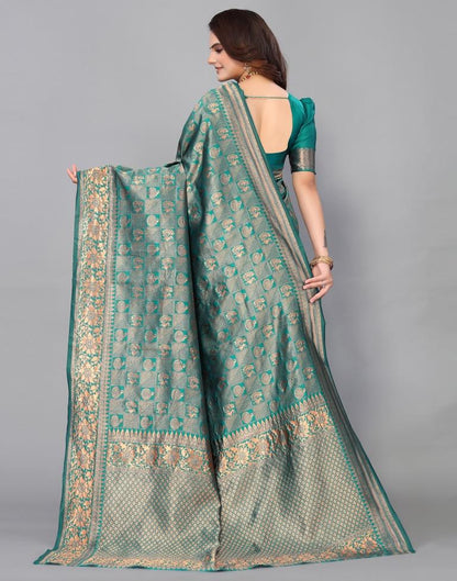 Rama Green Kanjivaram Silk Saree | Sudathi