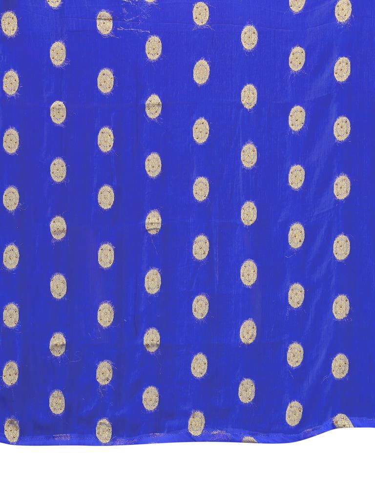 Blue Chiffon Banarasi Saree | Sudathi