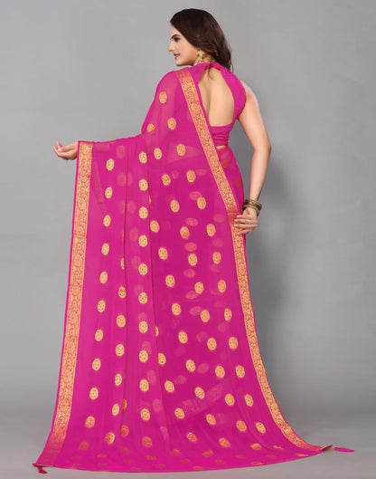 Pink Chiffon Banarasi  Saree | Sudathi