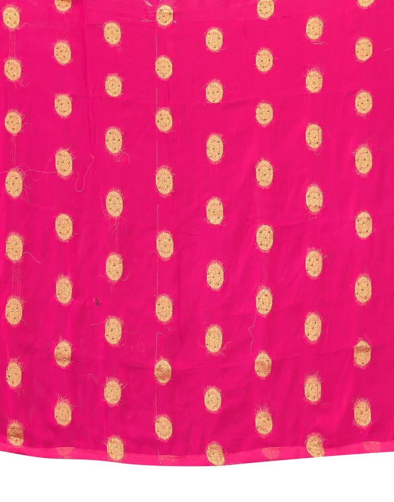 Pink Chiffon Banarasi  Saree | Sudathi