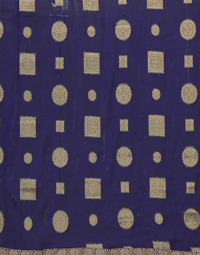 Navy Blue Chiffon Saree | Sudathi