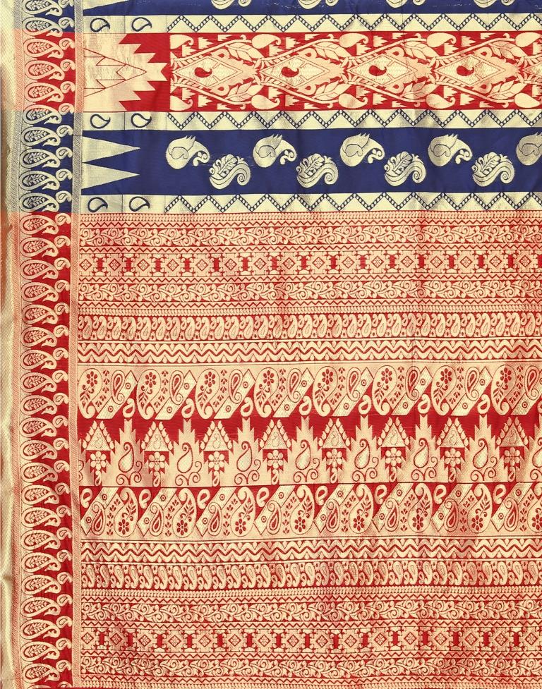 Blue Banarasi Silk Saree | Sudathi